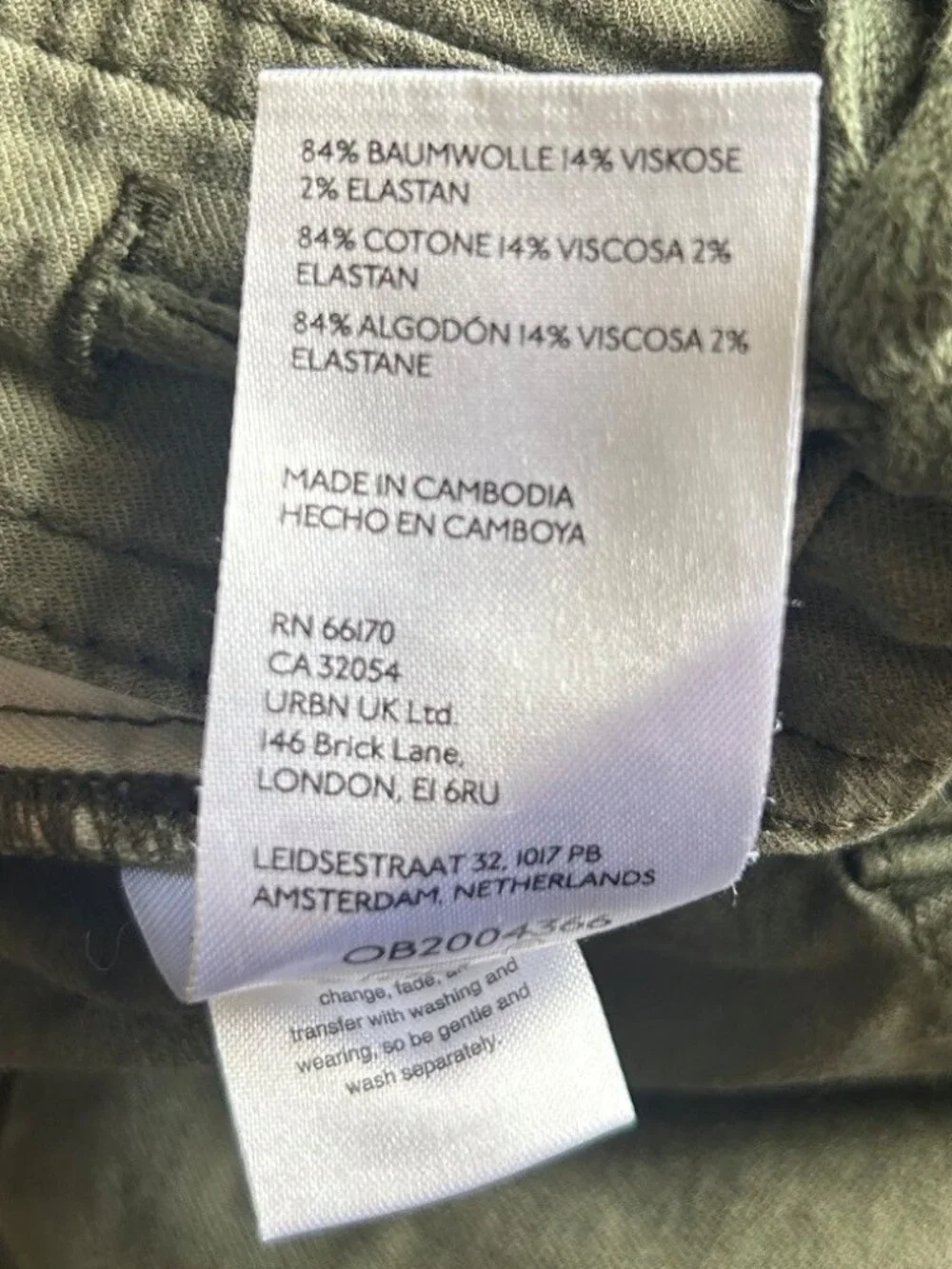 ANTHROPOLOGIE Pilcro Crop Wide Leg Olive Green Cargo Pants EUC - Picture 5 of 7